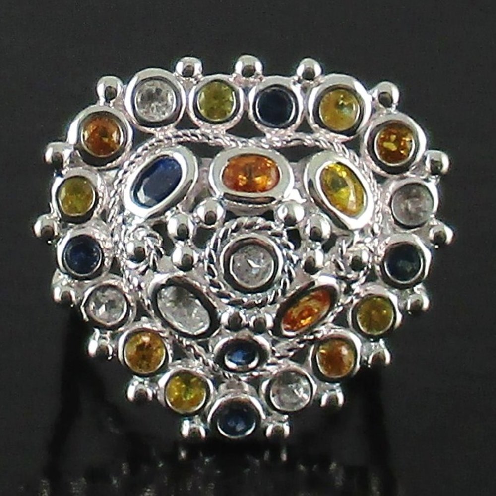Princess Jaipur Multicolor Sapphire Ring